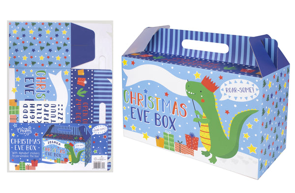 Blue Dinosaur Christmas Eve Box