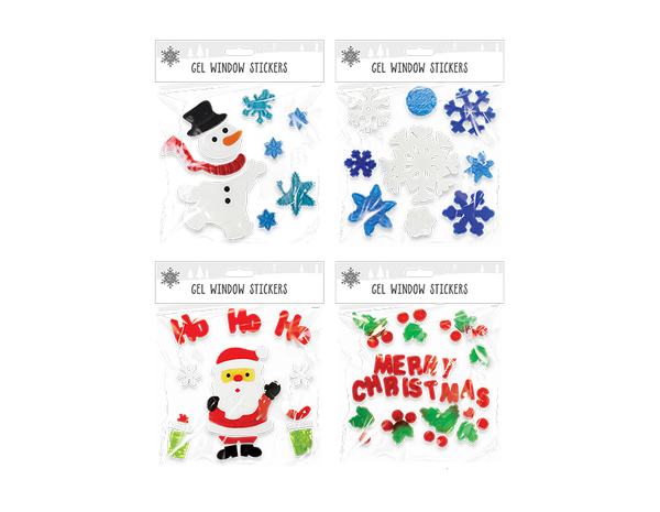 Christmas Gel Window Stickers