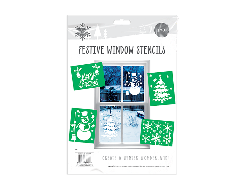 Christmas Window Stencils (4 Pack) Make it Magic