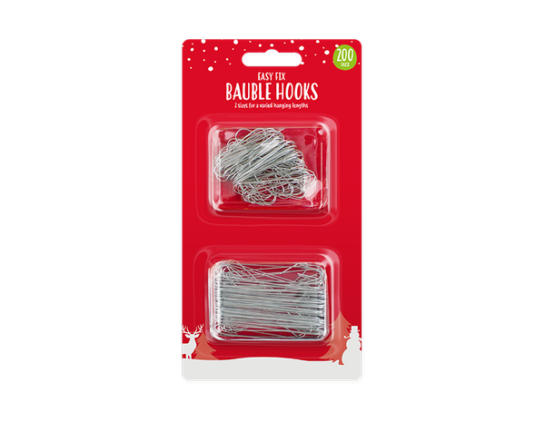 Christmas Bauble Hooks - (200 Pack)