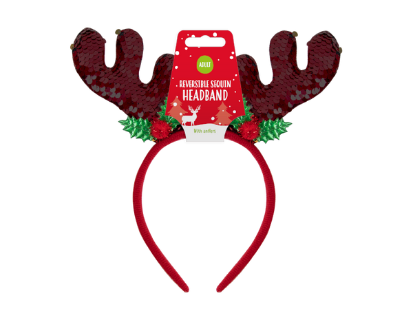 Reversible Sequin Antlers