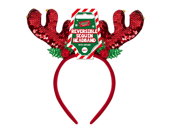 Reversible Sequin Antlers