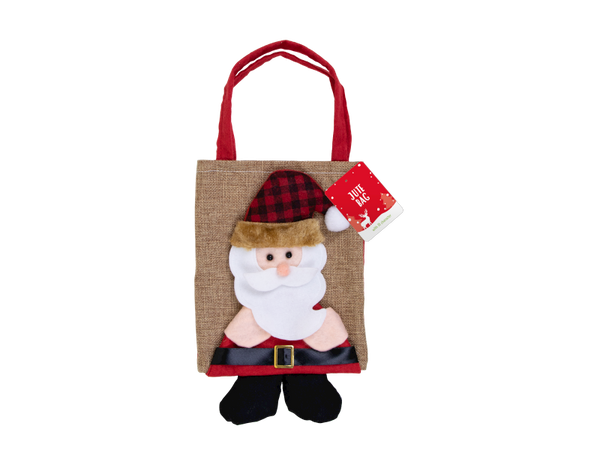 Christmas Jute Bag with 3D Character