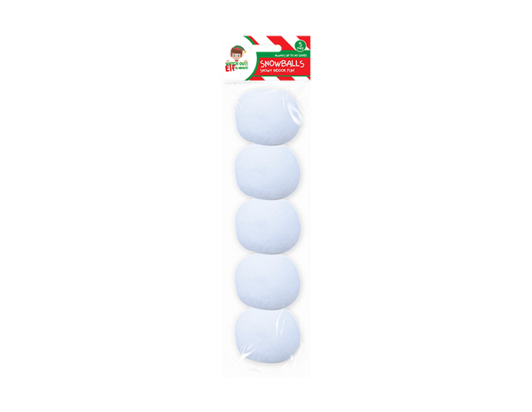 Elf Indoor Snowballs - (5 Pack)
