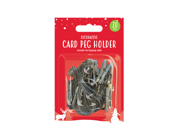 20 Peg Xmas Card Holder - (3M)