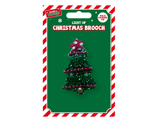 Xmas Brooch With Lights