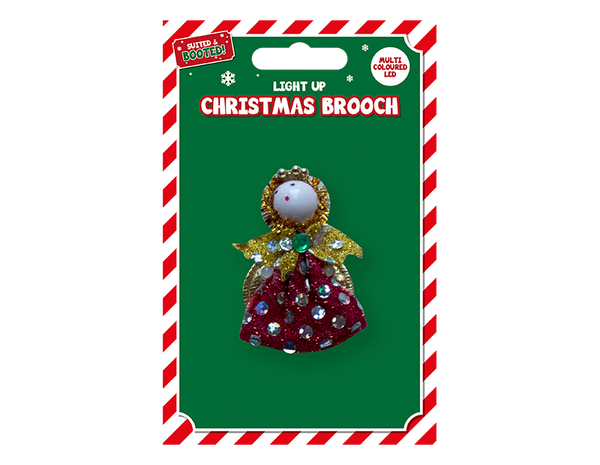 Xmas Brooch With Lights