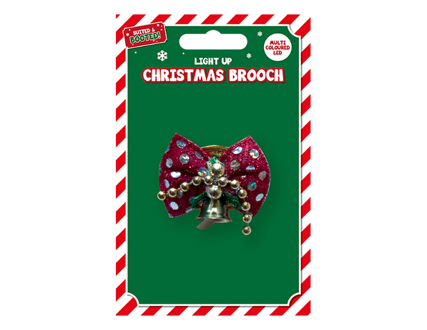 Xmas Brooch With Lights
