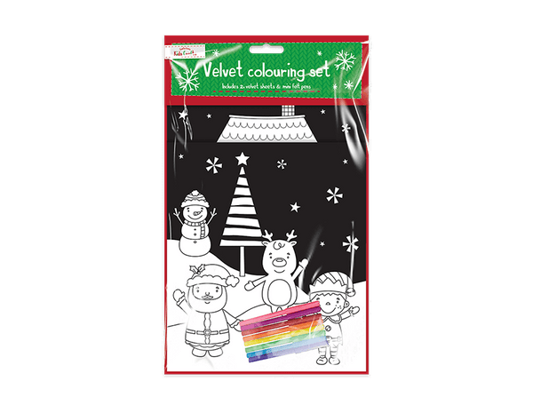Christmas Velvet Colouring Set - (2 Pack)