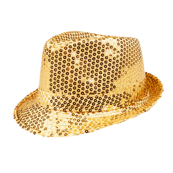 Hat Popstar sequins gold