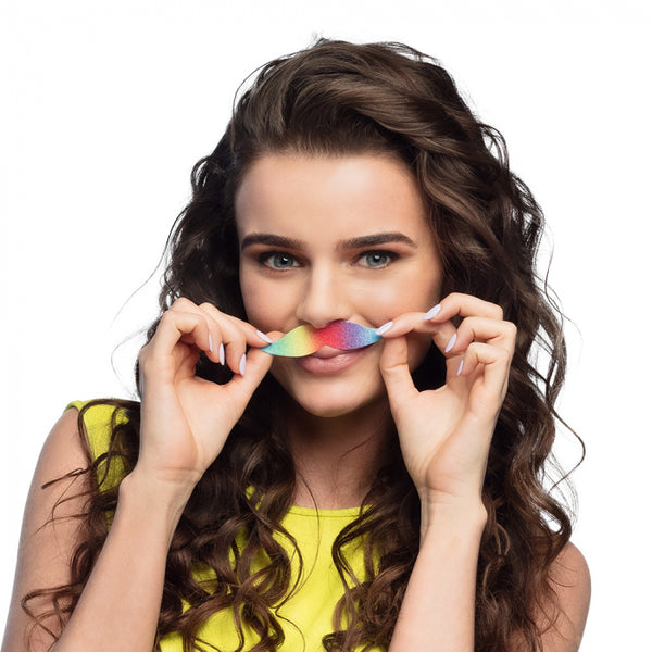 Moustaches Rainbow fantasy - (6 pack)
