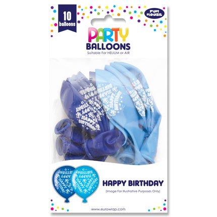 Party Latex balloons Blue - (10 Pack)