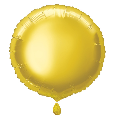Classic Gold Round Foil Balloon - (18")