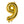 Load image into Gallery viewer, Foil balloon &#39;9&#39; gold - (66 cm)
