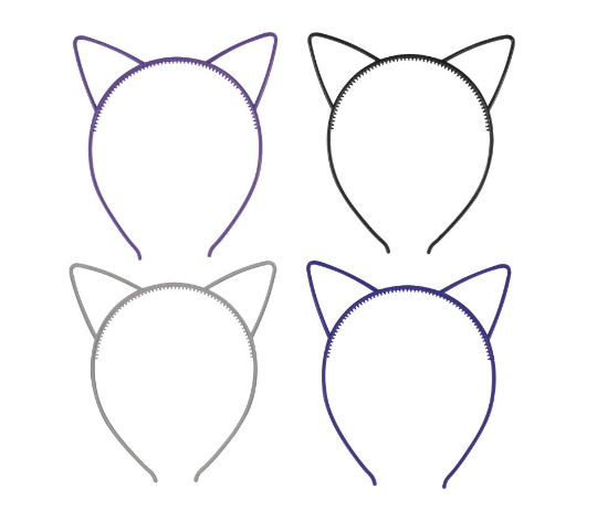 Cat Ear Headbands  - (4 Pack)
