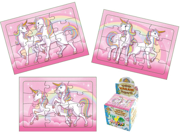 Unicorn Jigsaws in 3 Assorted Designs - (12x8.5cm)