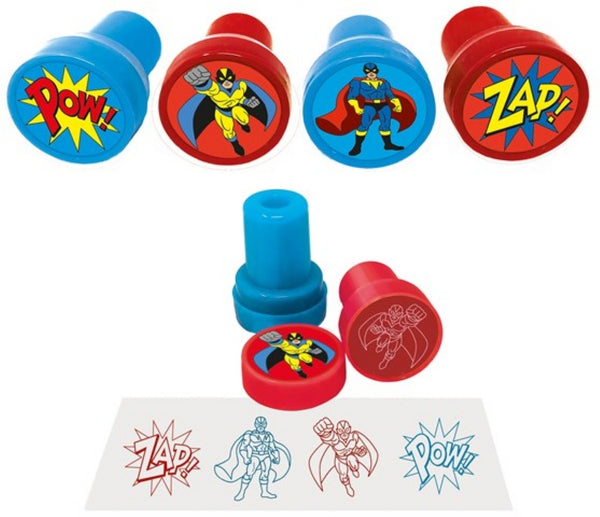 Super Hero Ink Stampers - (3.5cm)