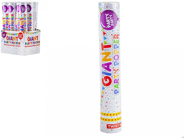 COMPRESSED AIR TWIST PARTY CANNON - (30CM)