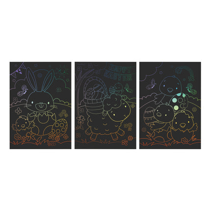 Easter scratch art