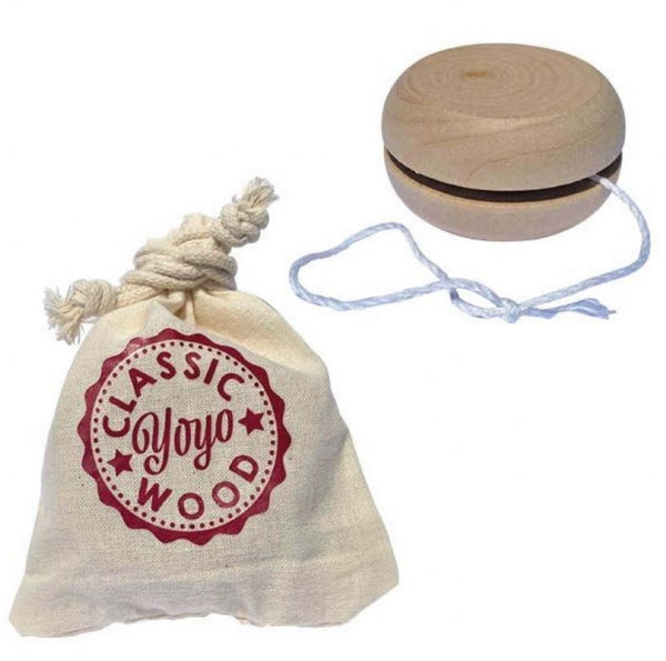 Play Wooden Yoyo In Cotton Bag - (5.5cm)