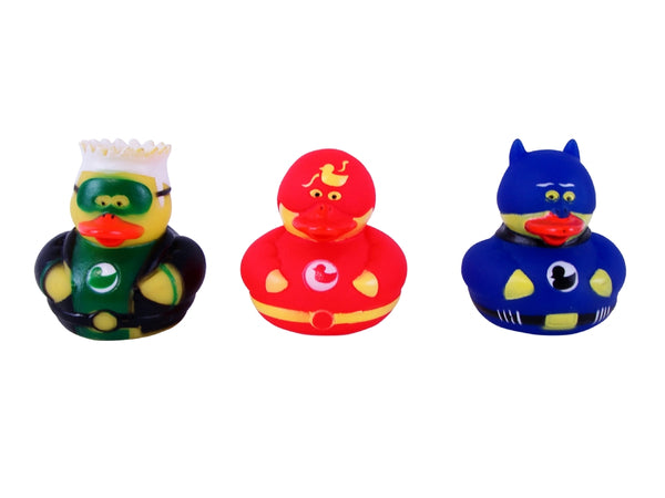 Super Hero Ducks in 6 Assorted Designs - (5cm)