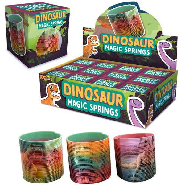 Dinosaur Magic Springs in 3 Assorted Designs - (6.5cm)