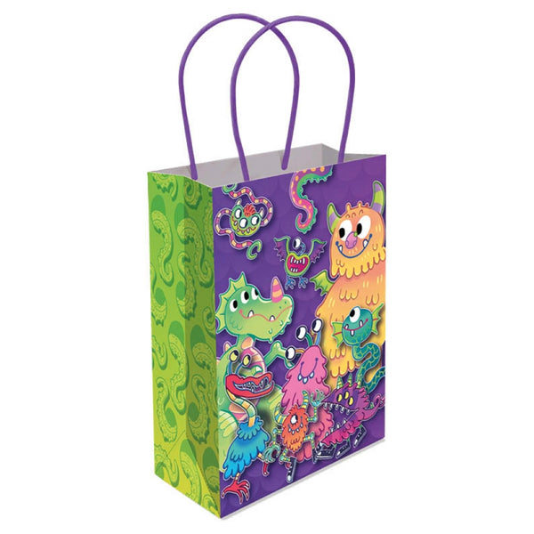 Monster Paper Bag With Handles - (16x22x9cm)