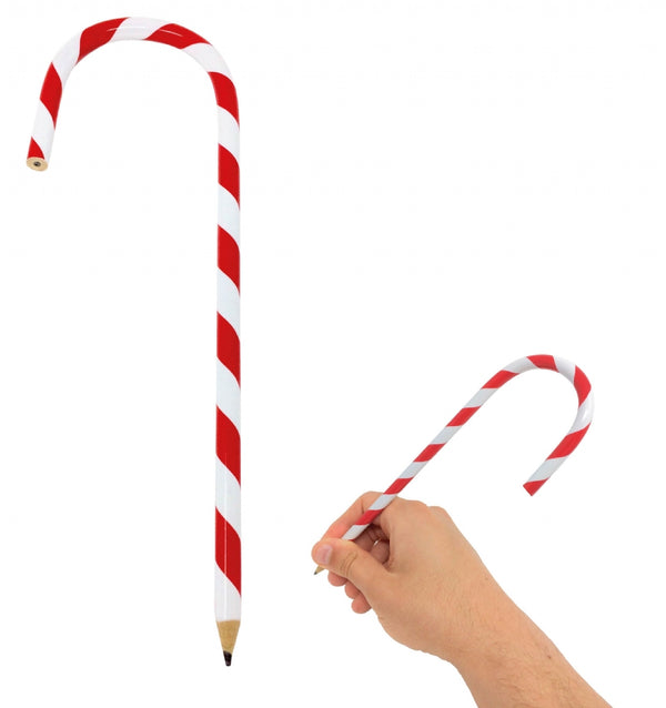 Candy Cane Red & White Pencil - (20cm)