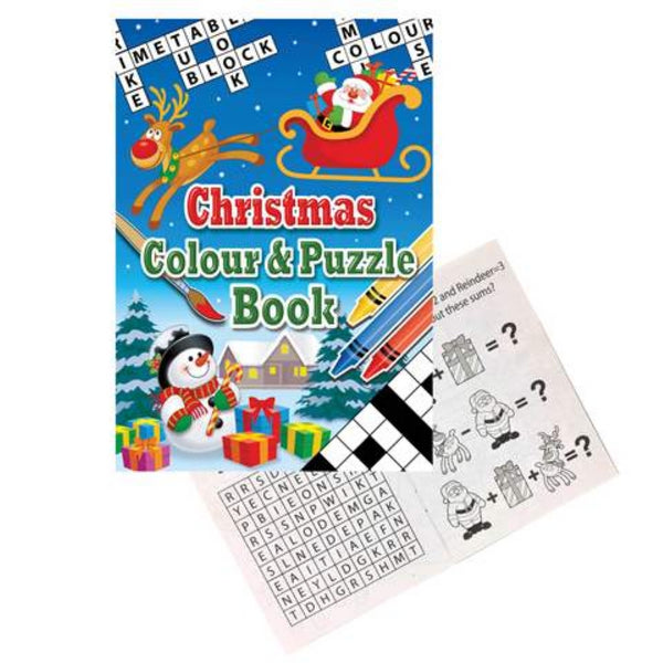 Christmas A6 Colouring & Puzzle Book