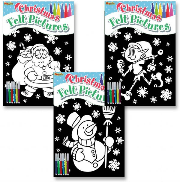 Christmas Felt Colouring - (29.5x21cm)