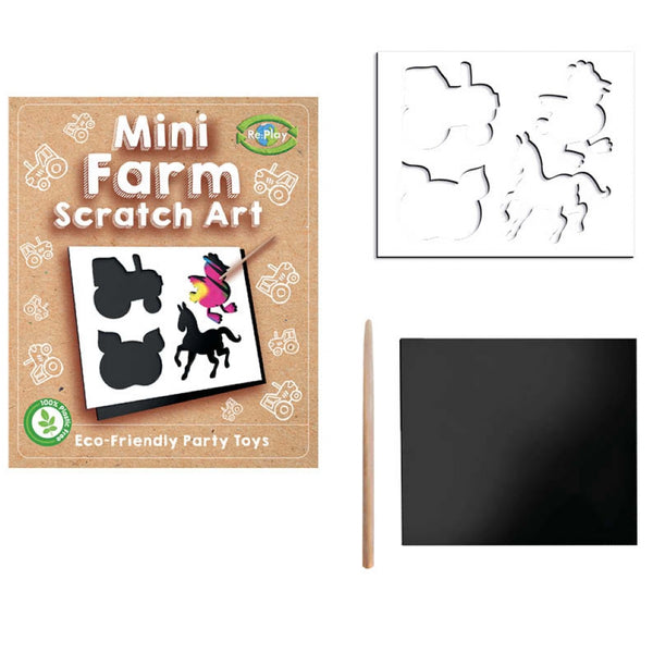 Play Farm Mini Scratch Art - (12x10cm)