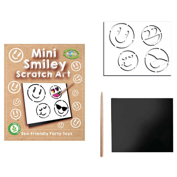 Play Smiley Mini Scratch Art - (12x10cm)