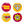 Load image into Gallery viewer, Set 4 Buttons Hippie ass
