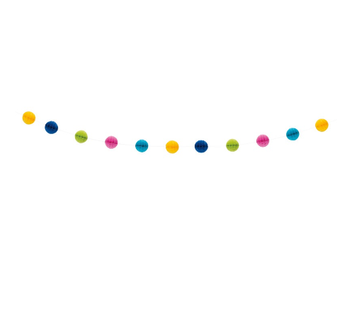 Multi Color Honeycomb Ball Garland - (7 ft)