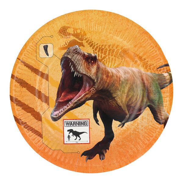 Paper plates T-Rex (Ø 23 cm) - (8 Pack)