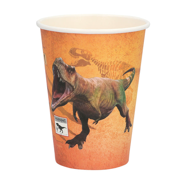 Paper cups T-Rex (21 cl) - (8 Pack)