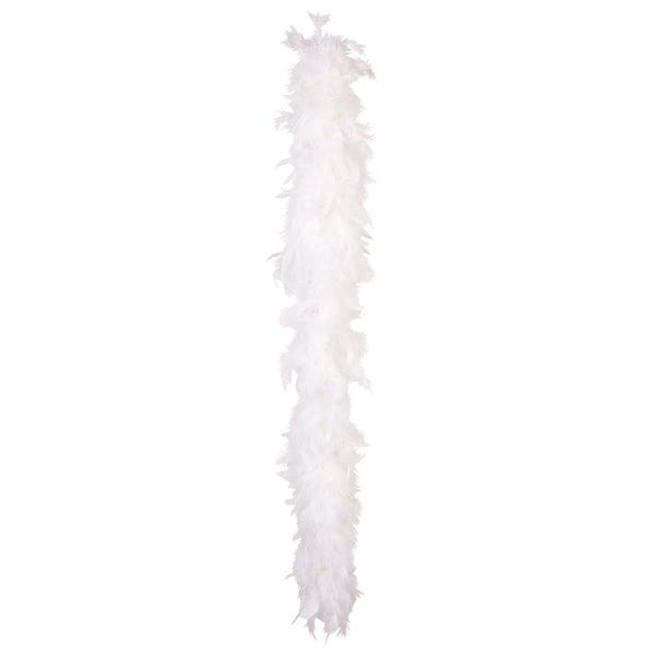 Feather boa white 50 gram - (180 cm)