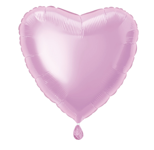 Solid Heart Foil Balloon Pastel Pink - (18")