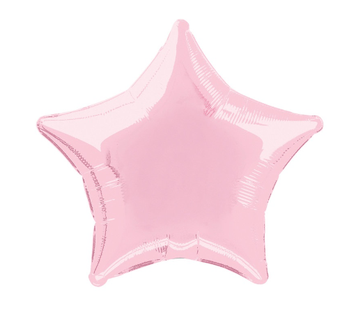 Solid Star Foil Balloon Pastel Pink - (20")