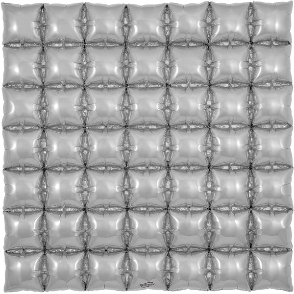 Silver 7x7 Waffle Balloon - (36" )