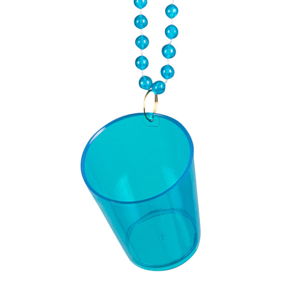 Necklace Shot glass in 4 Assorted colours
