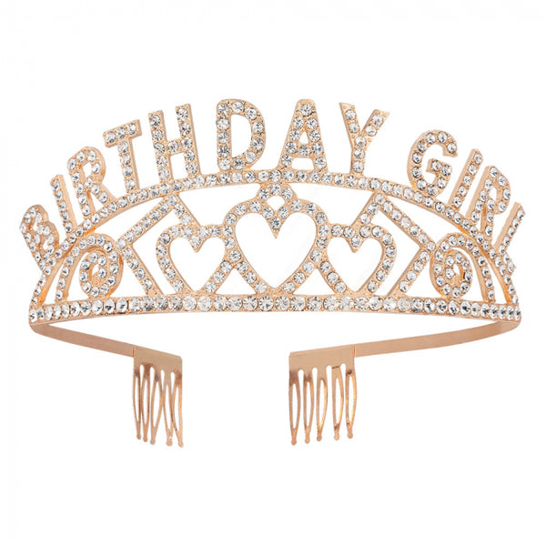 Metal tiara 'Birthday Girl'