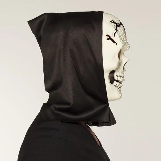 Face mask Skull with hood