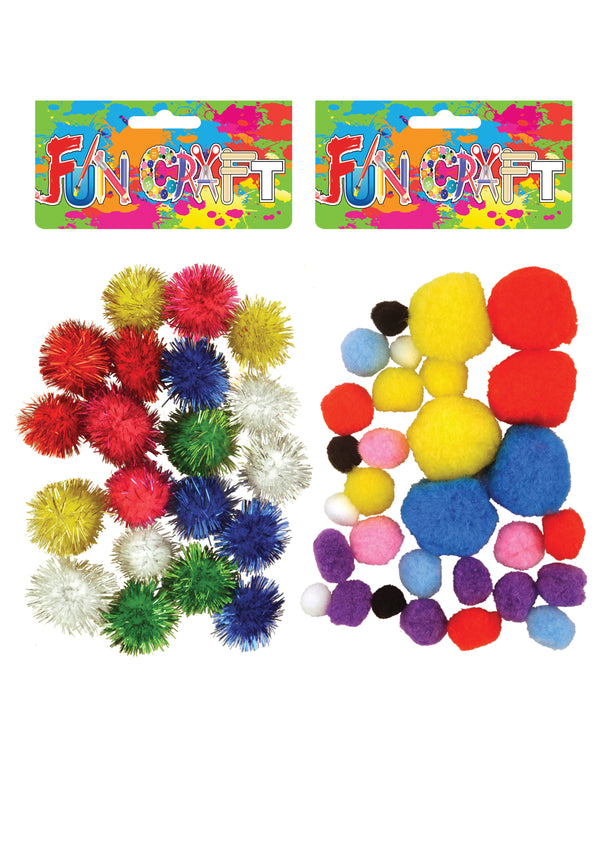 Pom Pom Craft Kits in 2 Assorted Designs