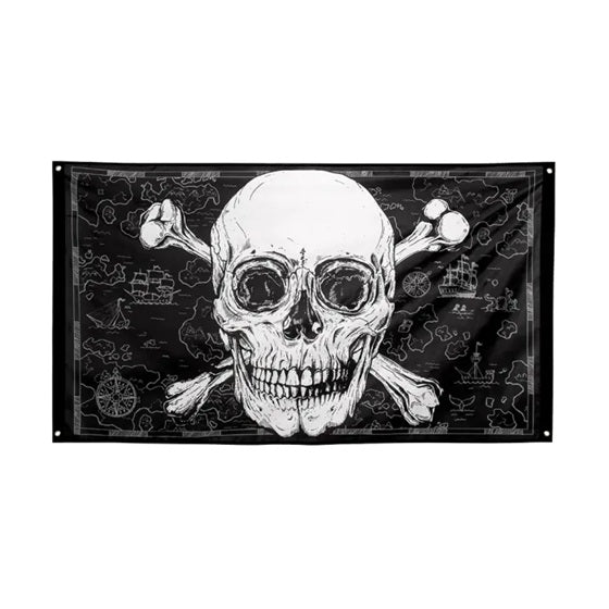 Polyester flag Pirates (90 x 150 cm)