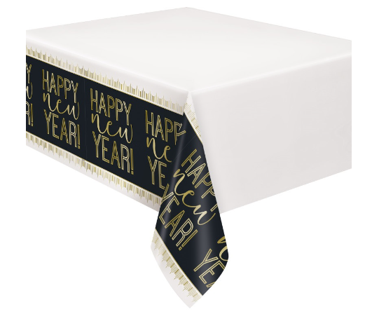 Roaring New Years Rectangular Plastic Table Cover (54" x 84")