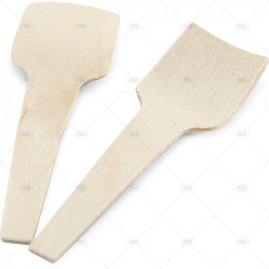 Cutlery Ice Cream Scoop Wooden Bio Degradable 70mm - (100 Pack)