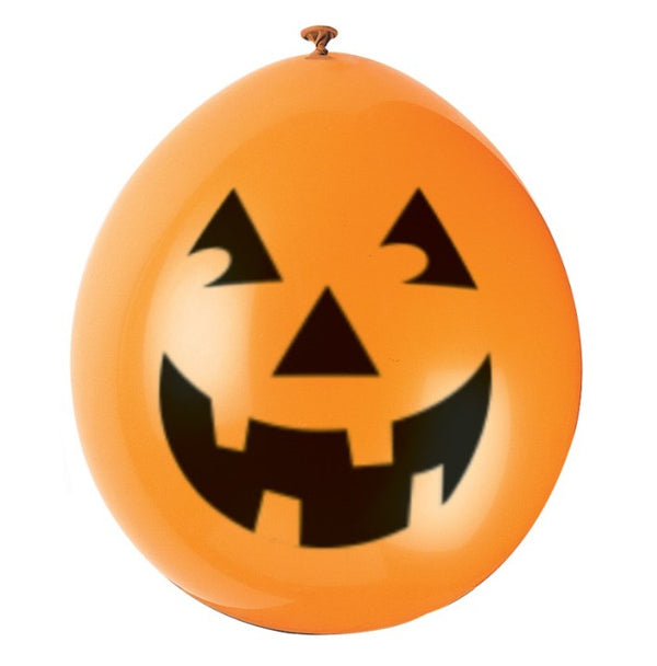 Pumpkin 9" Latex Balloons (10 Pack)