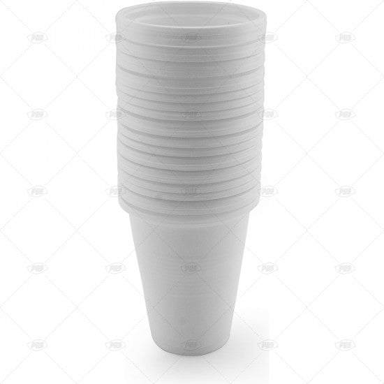 Drink Cups Plastic White (200ml) - (25 Pack)