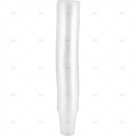 Drink Cups Premium Clear Plastic (200ml)) - (100 Pack)